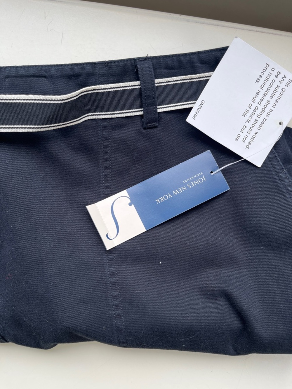 Black Women's Casual Shorts with Grosgrain Belt